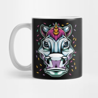 Unicorn - Horse Head Colorful Rainbow Mug